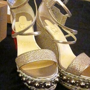 Christian Louboutin Chocazeppa 120 Glitter diams/specchio size 8.5